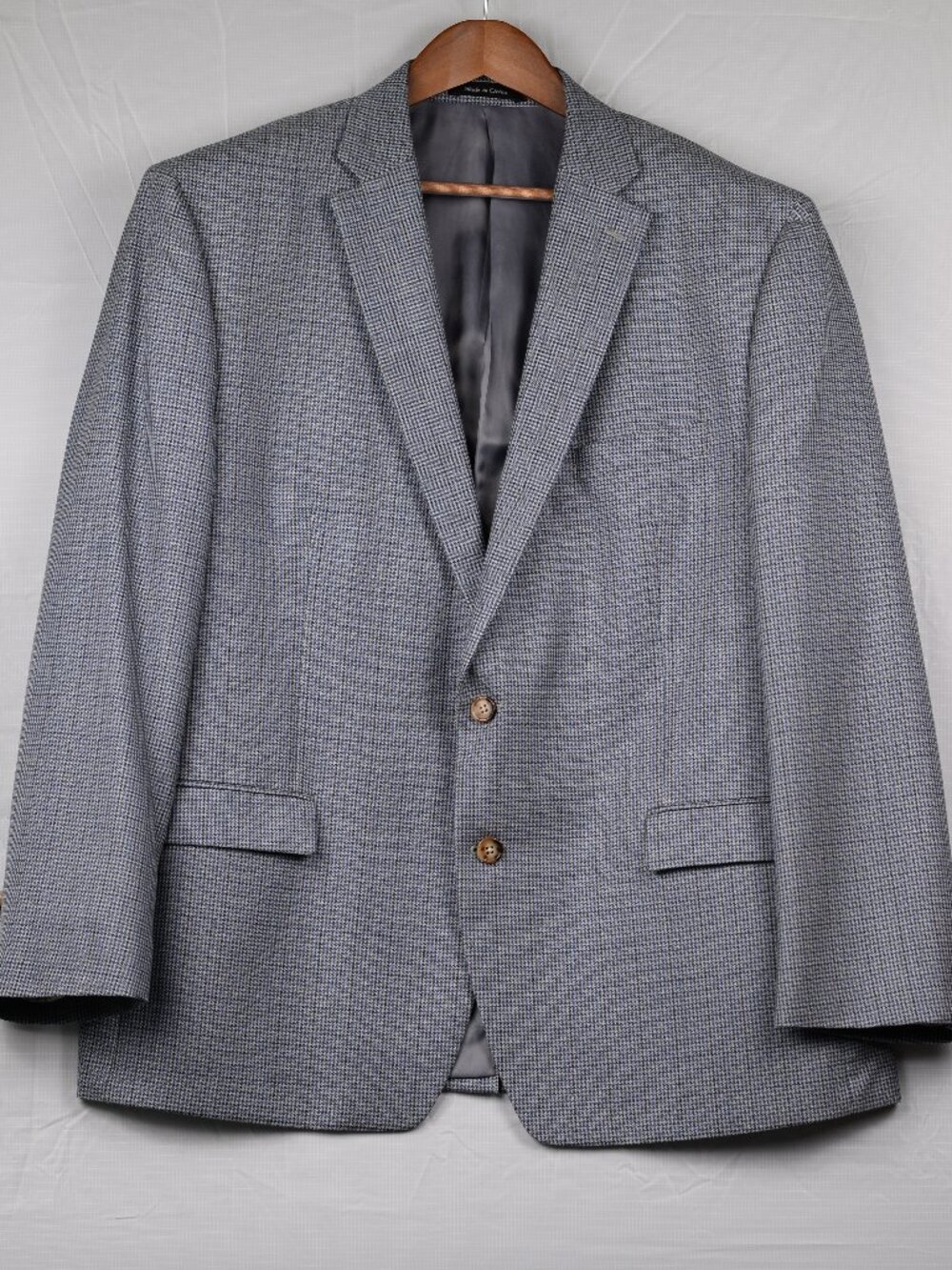 Lauren Ralph Lauren Silk Wool Sport Coat Jacket Blue Tan 48R